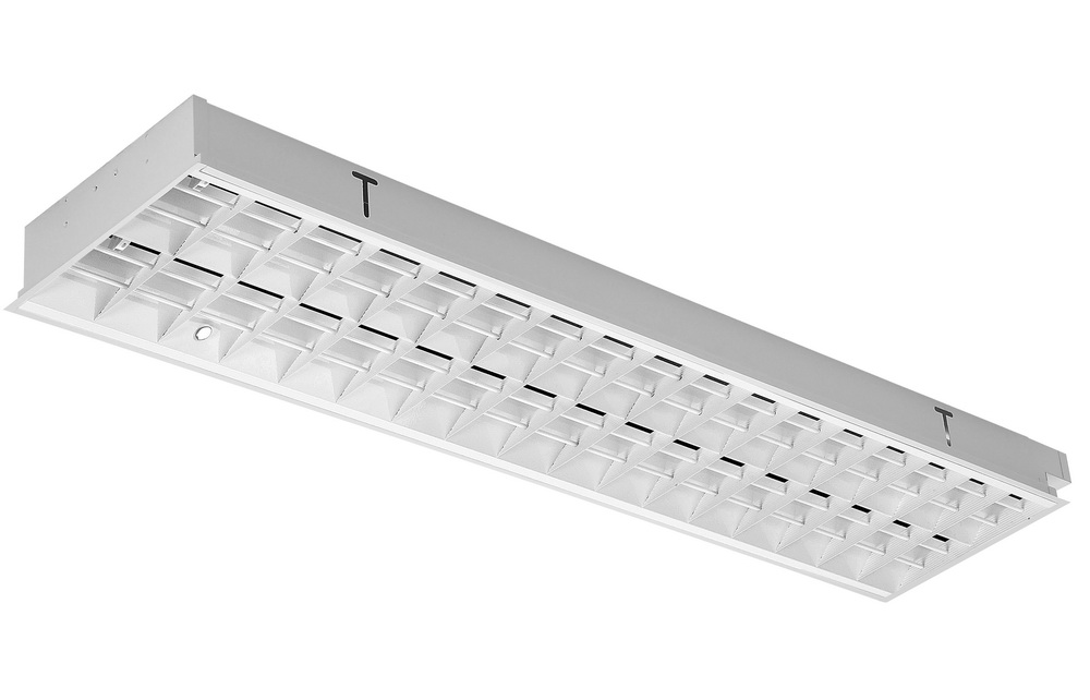 Recessed fluorescent luminaire SPORT designed for sport centers type VB and VAC